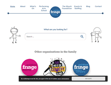 Tablet Screenshot of guildfordfringe.com